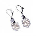 Sterling and Rose Gold Plated Drop Earrings