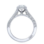 Petite Crescent Oval Halo