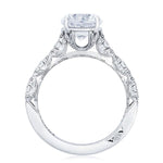 Petite Crescent Round Solitaire