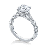 Petite Crescent Round Solitaire