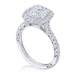 Petite Crescent 18k Engagement Ring