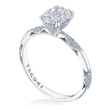 18k White Gold Founder's Collection Oval Engagement Ring
