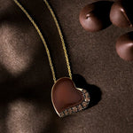 Godiva x Le Vian Pendant featuring Enamel Chocolate Diamonds® set in 14K Honey Gold™