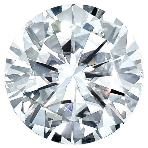 MOISSANITE, Pure Light, E, F Color, 7.5MM ROUND DIAMOND CUT