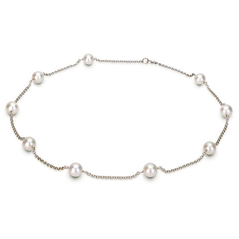 Akoya Pearl White Gold Tincup