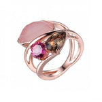 Rose Gold Tri Color Ring