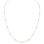 Diamond By The Yard Necklace .50 Carat Rose Gold
