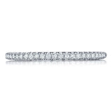 Petite Crescent French Pave Matching Band