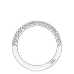 Petite Crescent French Pave Matching Band