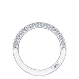 Petite Crescent French Pave Matching Band