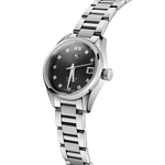 Ladies Carerra Black Diamond Dial Calibre 9 Automatic